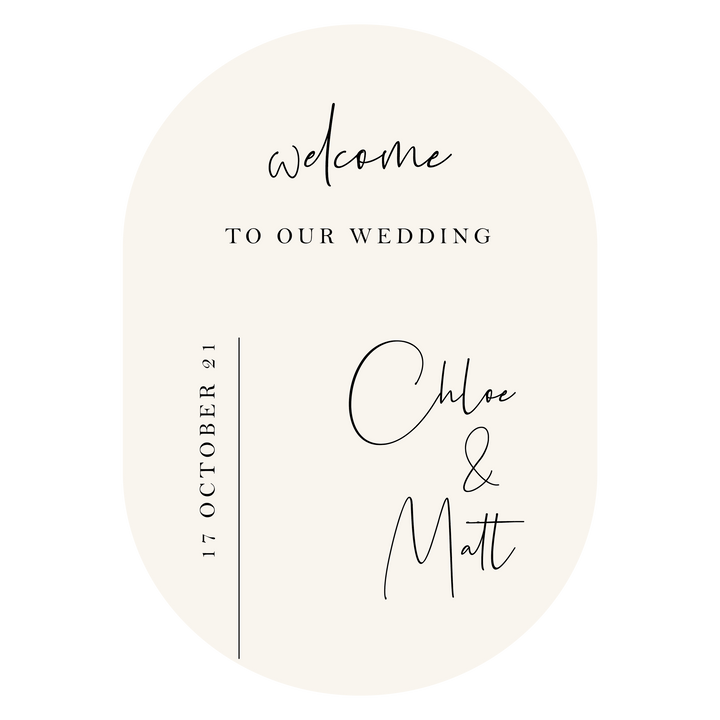 Ivory and Ink Weddings Welcome Sign CHLOE Welcome Sign