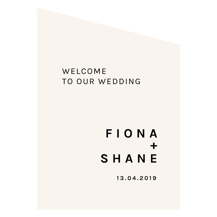 Ivory and Ink Weddings Welcome Sign FIONA 2 Sign Package