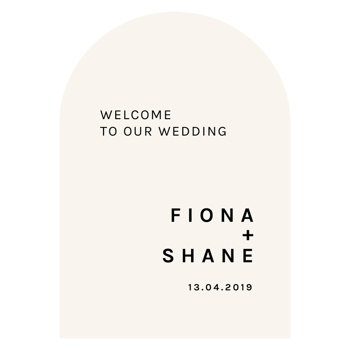 Ivory and Ink Weddings Welcome Sign FIONA 3 Sign Package