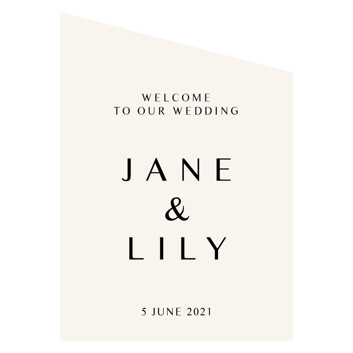 Ivory and Ink Weddings Welcome Sign JANE 3 Sign Package