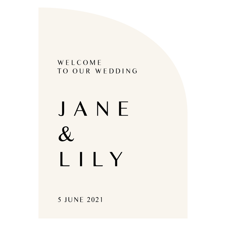 Ivory and Ink Weddings Welcome Sign JANE 3 Sign Package