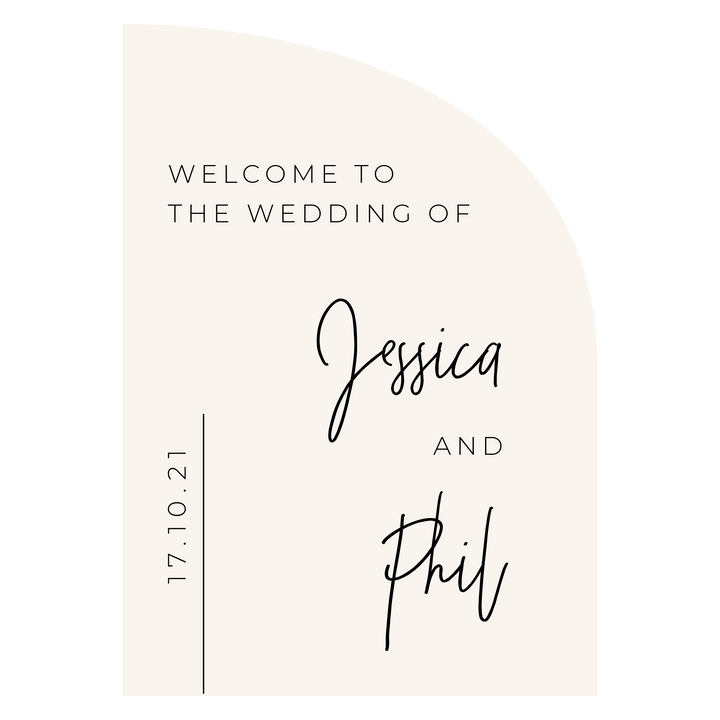 Ivory and Ink Weddings Welcome Sign JESSICA 2 Sign Package