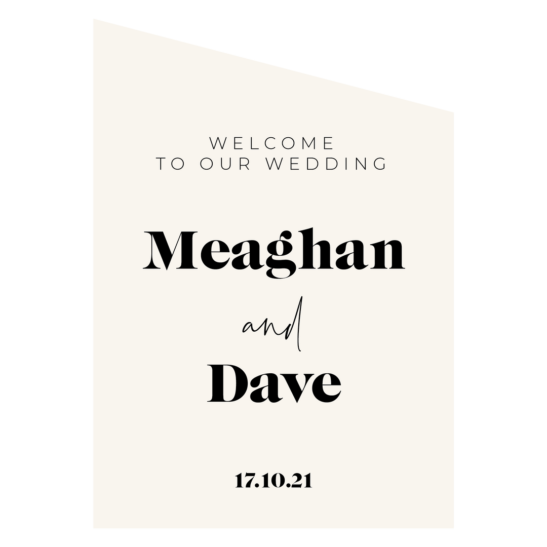 Ivory and Ink Weddings Welcome Sign MEAGHAN Welcome Sign