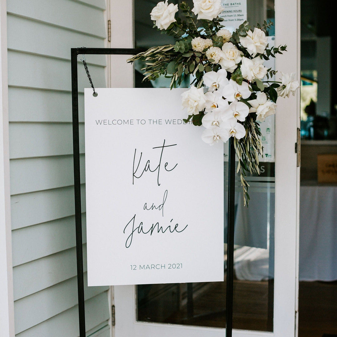 Ivory and Ink Weddings Welcome Sign MELISSA Welcome Sign